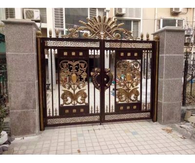 I鐵藝大門，鐵藝大門圖片