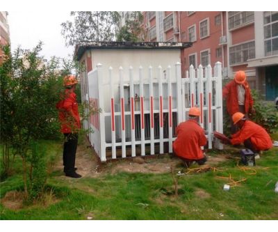 濟(jì)寧PVC變壓器護(hù)欄圍墻欄桿定做