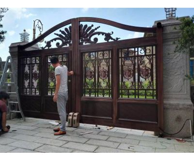 鐵藝大門，大功告成